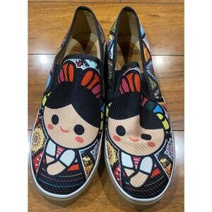 Prehispanic by Franche Women’s Slip-On Shoes Size 9.5–10 US Mexican Doll Art